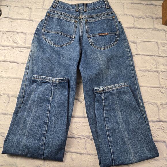 Vintage Jordache Women's Jeans Pleated Tapered Dark Wash sz 26 SEE MEASUREMENTS - Picture 6 of 16